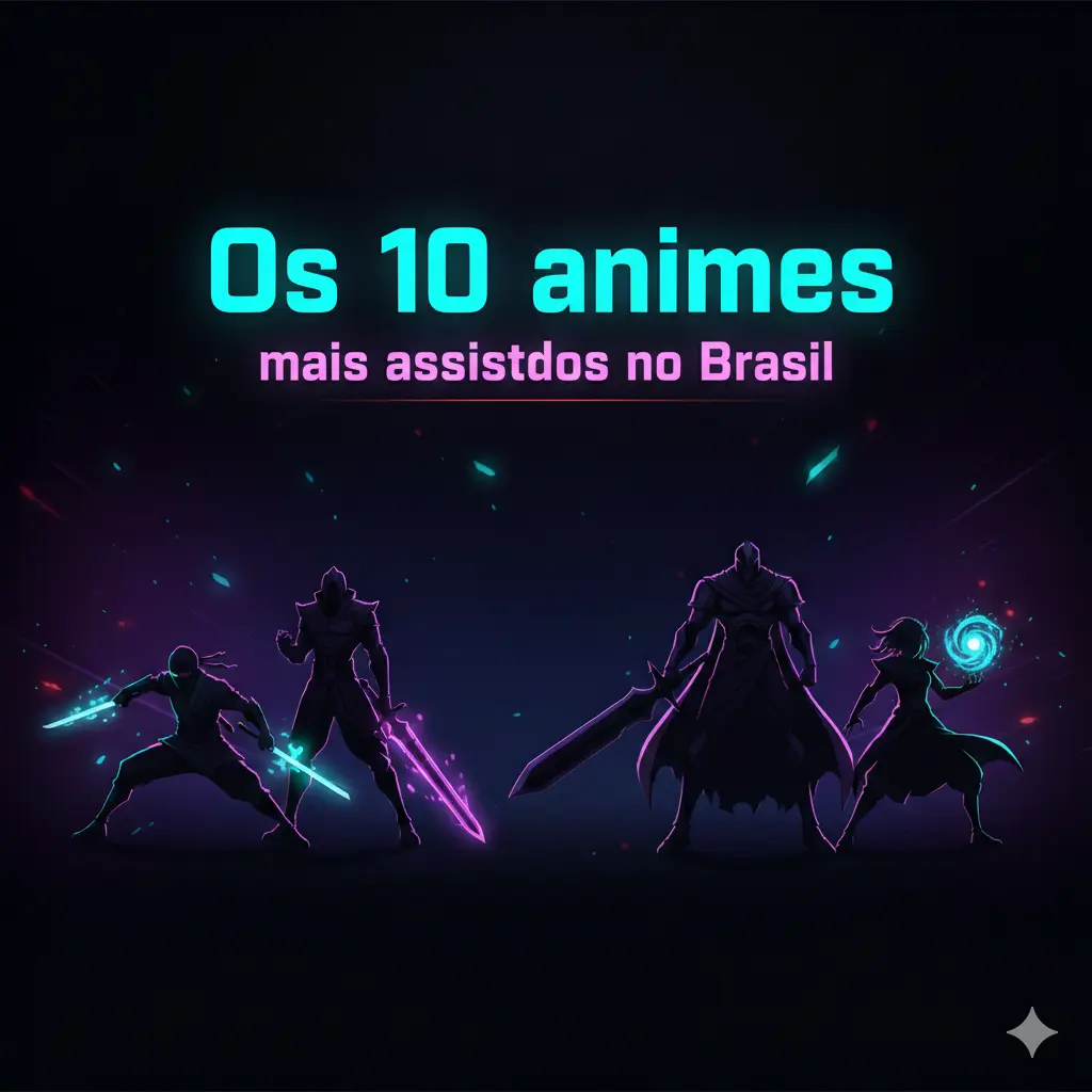 Os 10 animes mais assistidos no Brasil