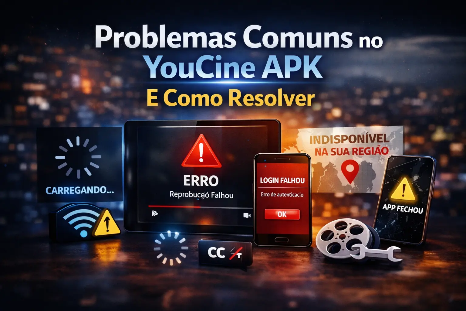 Erros comuns e suas soluções no YouCine